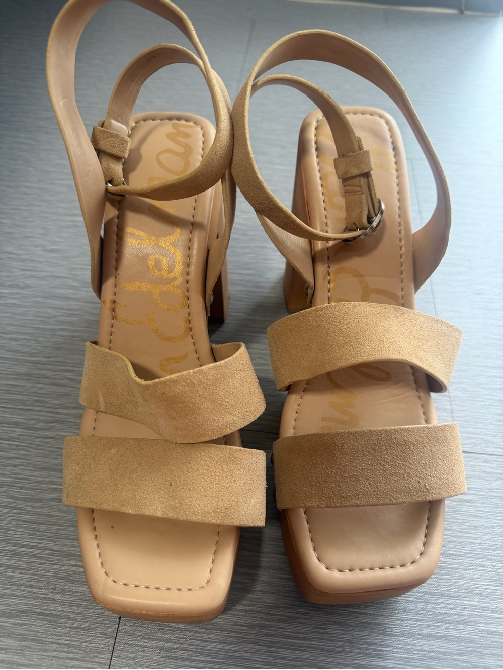 Sam Edelman Rosalind Platform Block Heel Sandal Size 9 NWOB - Picture 4 of 12